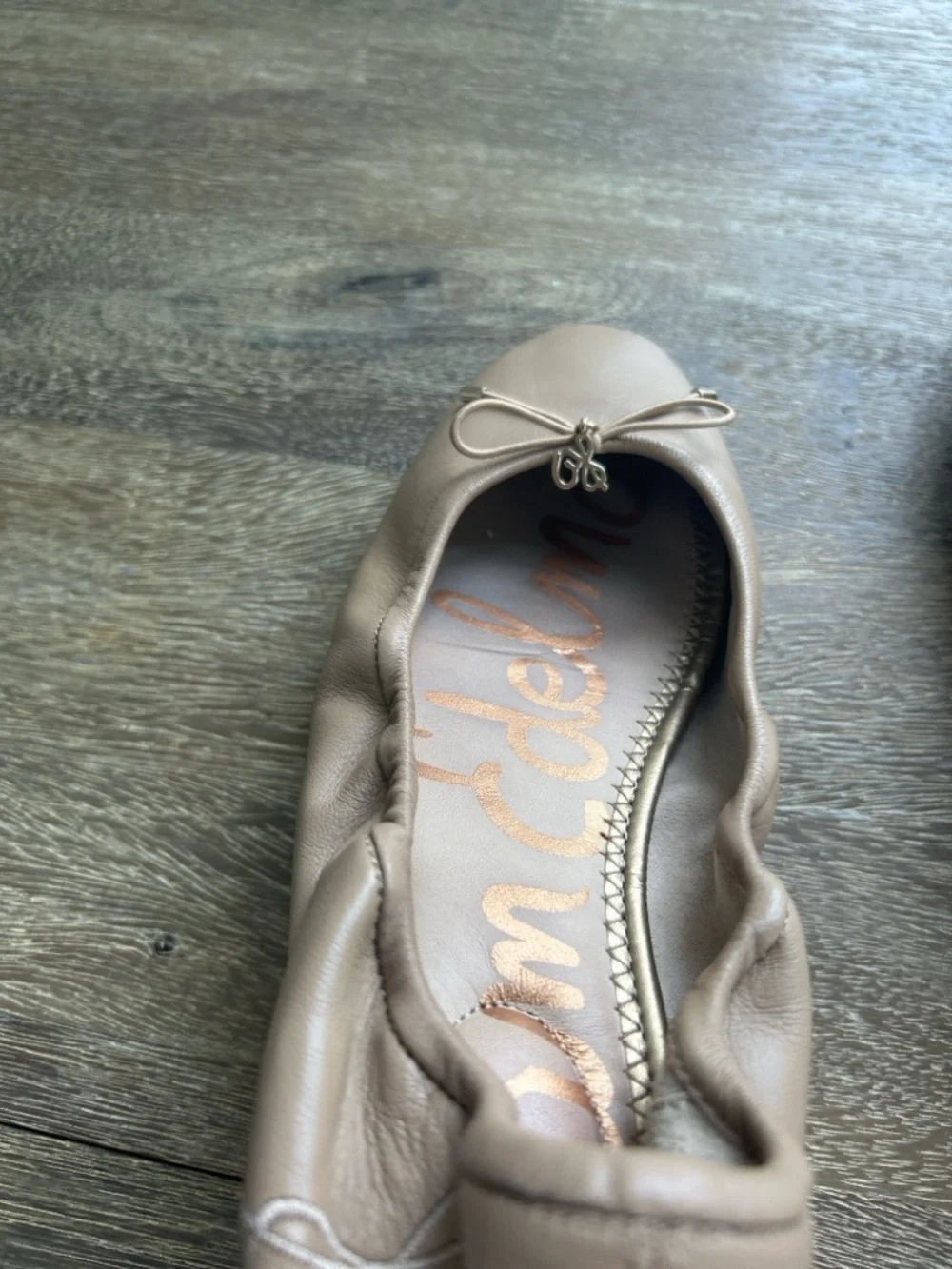 Sam Edelman Felicia Leather Ballet Flat, Tan Leather, Size 8 - Picture 5 of 8